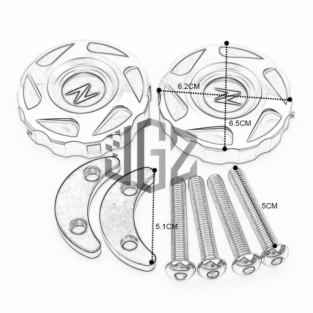 Nắp đậy lỗ phuộc cho xe mô tô Kawasaki Z1000 Z1000Sx Ninja 1000 2010-2017 2018 2019