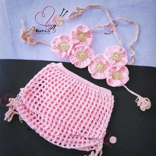 Bikini hoa handmade cho bé yêu