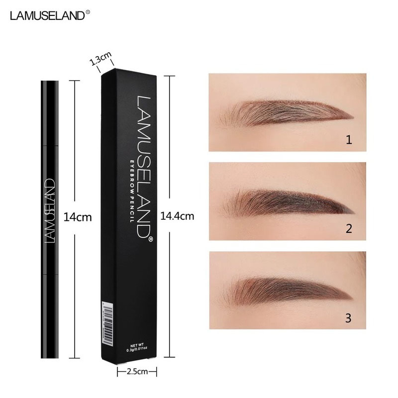 [Hàng chính hãng] Bút kẻ lông mày L18E01 lâu trôi thiết kế hai đầu tiện dụng 0.3g Lamuseland | BigBuy360 - bigbuy360.vn
