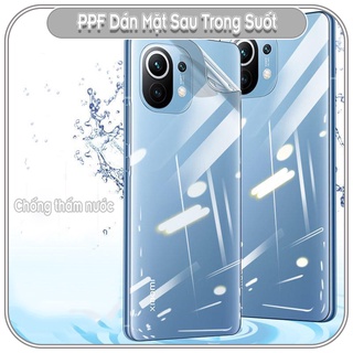 Miếng Dán PPF Trong Suốt Mặt Sau Cho Xiaomi - Mi - Redmi - Redmi Note - Poco