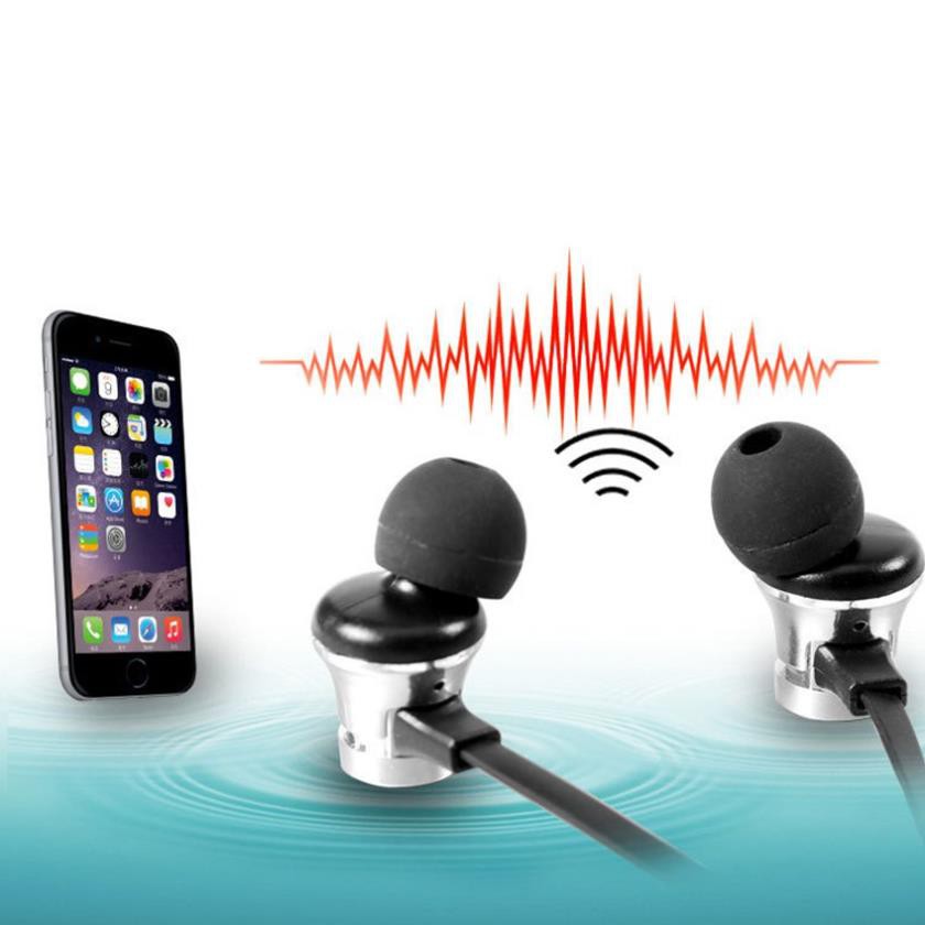 Tai nghe bluetooth nhét tai không dây thể thao có nam châm Xt11 tặng kèm dây sạc 28K - Âm Thanh Siêu Bass