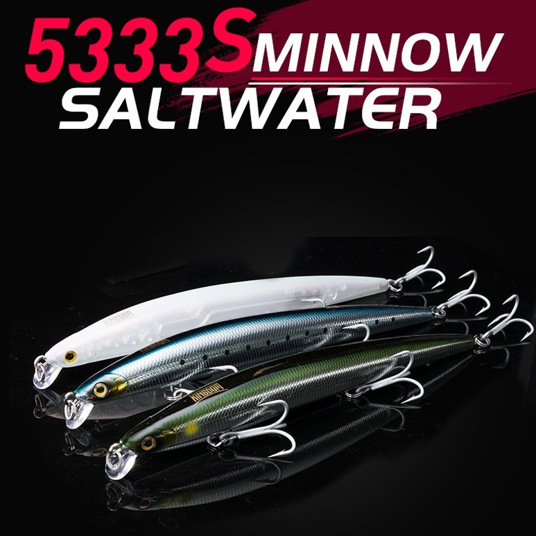 Mồi câu cá giả KINGDOM dạng nổi/ chìm 180mm 29/ 33g chuyên dụng