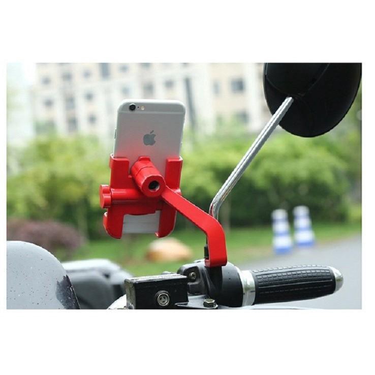 Kẹp điện thoại trên xe máy c2 nhôm cao cấp | BigBuy360 - bigbuy360.vn