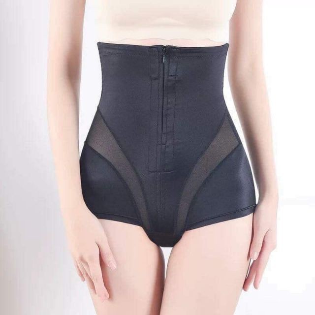 Quần gen kéo khóa định hình, siết eo giảm mỡ, nịt bụng