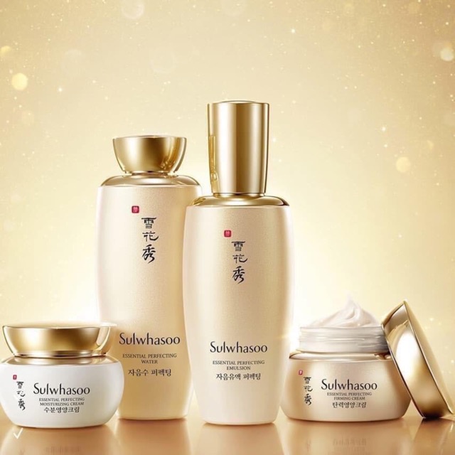 Cặp nước hoa hồng + sữa dưỡng nhân sâm chống lão hóa Sulwhasoo Concentrated Ginseng Renewing Water 5ml.