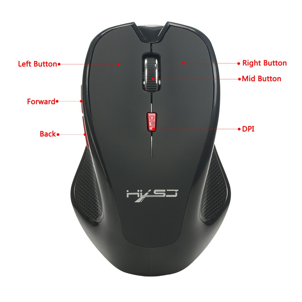Chuột không dây HXSJ T21 bluetooth 3.0 BT 2400 DPI 3DPI - cho máy tính xách tay, Mac