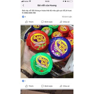Combo 5 cuộn kẹo huba Thái các Vị