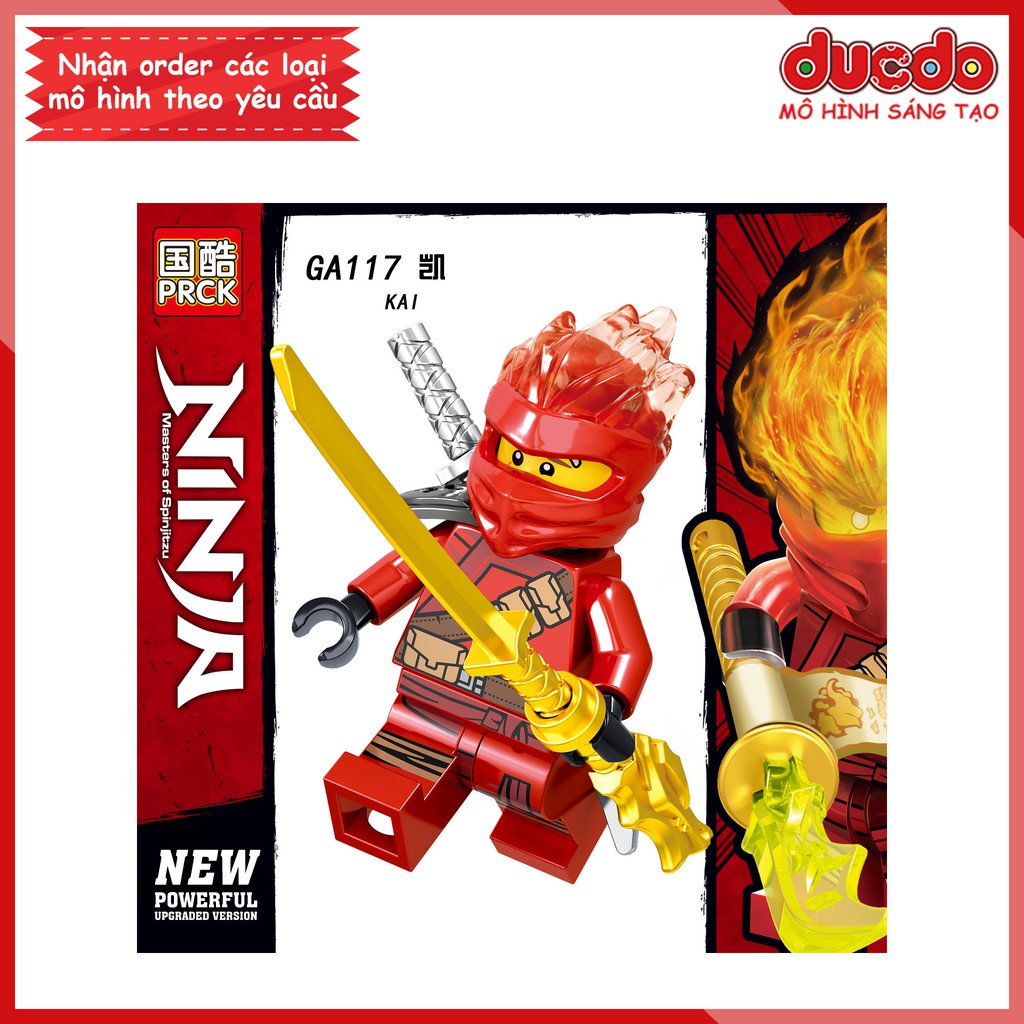 Minifigures các nhân vật Ninjago tuyệt đẹp - Đồ chơi Lắp ghép Xếp hình Mini Mô hình Ninja LeLe GA115-122