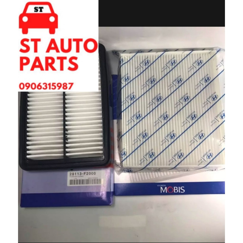 Combo 2 lọc dòng xe Huyndai Elantra đời 2016 đến 2019 ( Lọc gió động cơ , lọc gió điều hòa)