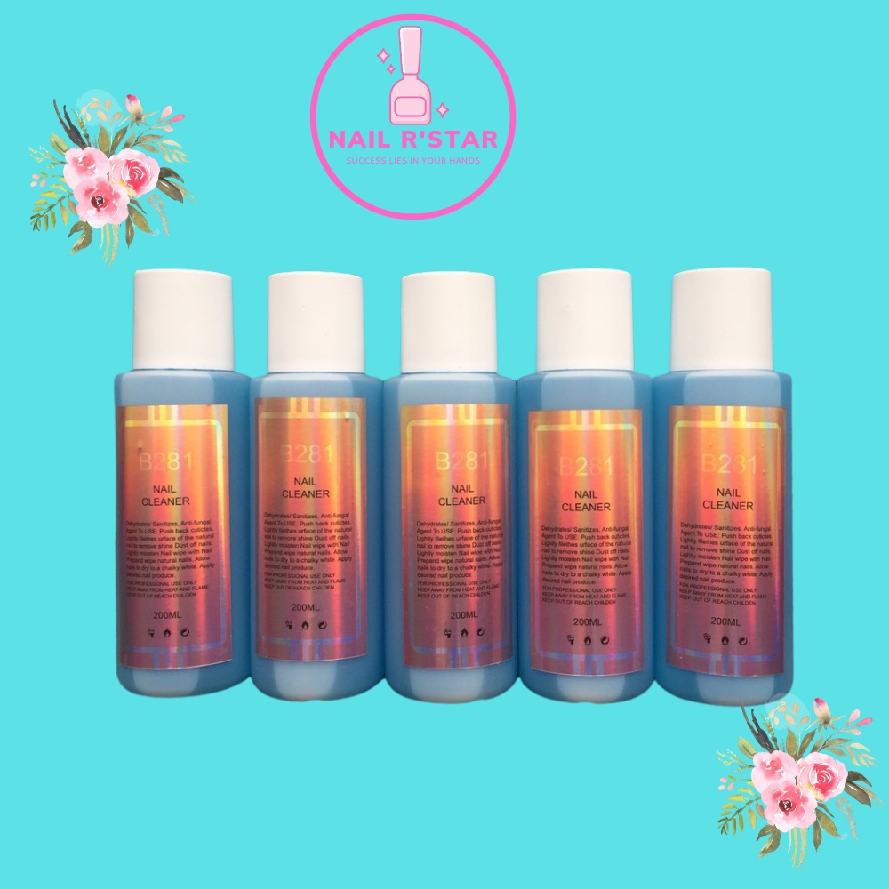 Nước Lau Gel B281 Chính Hãng 200ml Có Mùi Thơm , Cồn Lau Gel Chuyên Dụng cho dân làm móng