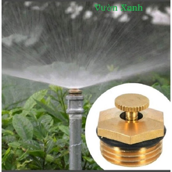 Béc phun sương bằng đồng hình cánh quạt ( ren ngoài 21mm) bán kính lên tới 6-8 mét