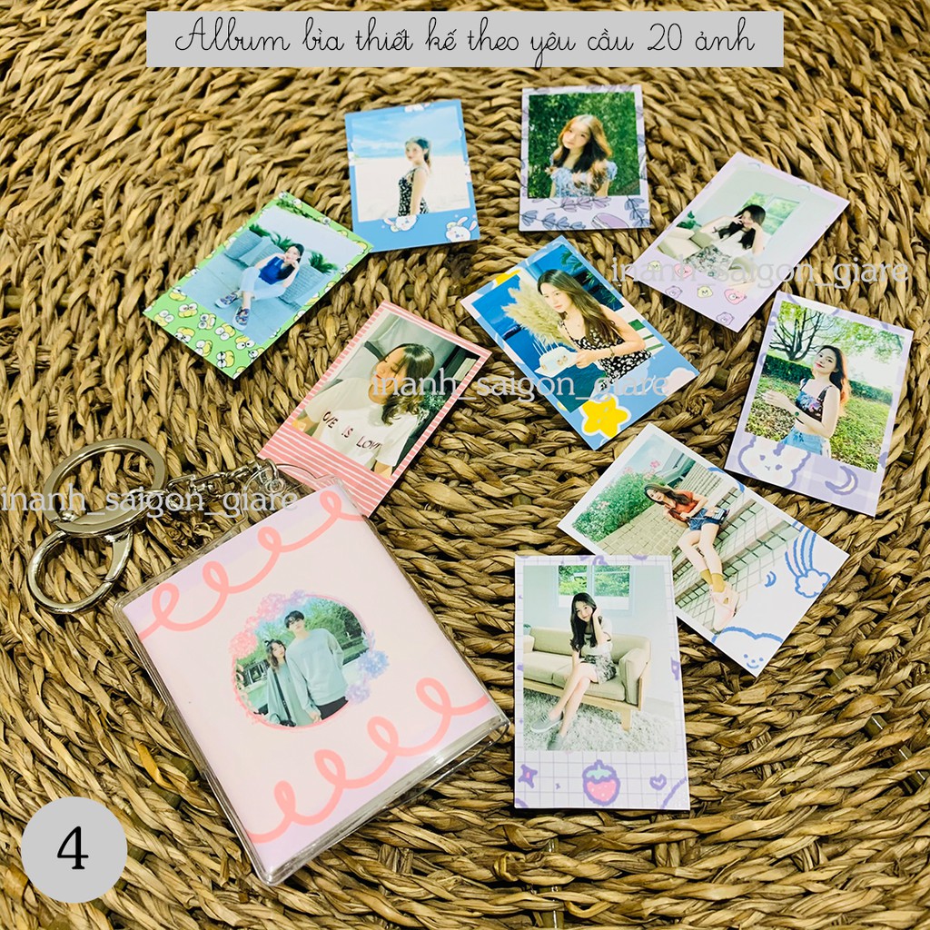 Album ảnh thiết kế bìa theo nhiều chủ đề 20 ảnh 3,5x5,2cm (NHẬN IN GẤP) HÀNG THIẾT KẾ RIÊNG KHÔNG ĐỤNG HÀNG