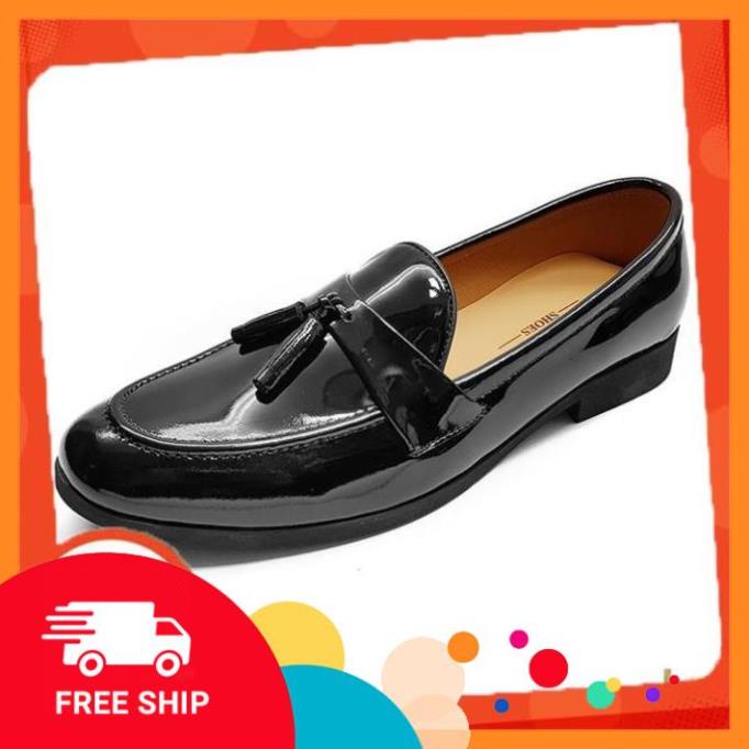 Giày tây nam da bóng chuông lịch lãm [Shop Uy Tín] JUH