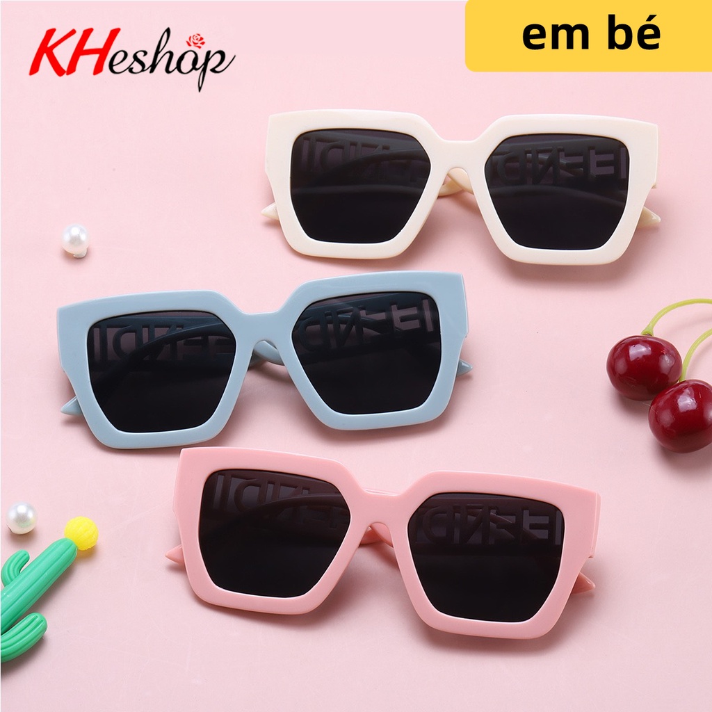 [SIÊU HOT] Kính mát form vuông cho Bé Trai Bé Gái thương hiệu EENDI , chân gọng thiết kế độc đáo, mã Y8853