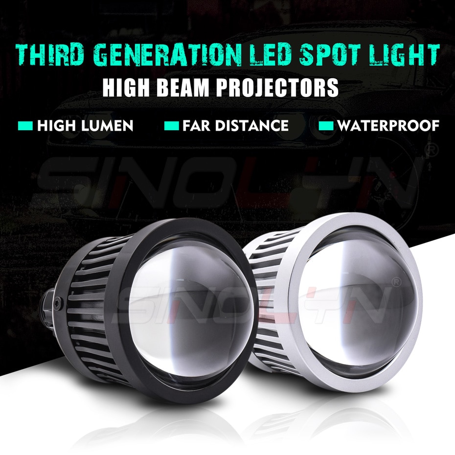 Đèn Pha Bóng LED H11 H7 9005 9006 K3 5000K 25W Chống Thấm Nước Cho Xe Máy Chiếu