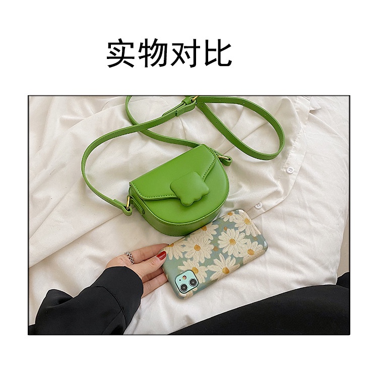 Túi Đeo JASMIN NOIR Chéo Bằng Da PU Hình Yên Ngựa Cho Nữ