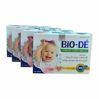 Siro ăn ngon cho bé BIO-DÉ hỗ trợ cho trẻ biếng ăn, siro giúp bé ăn ngon tiêu hóa khỏe, giúp tăng cân cho bé (04 HỘP)