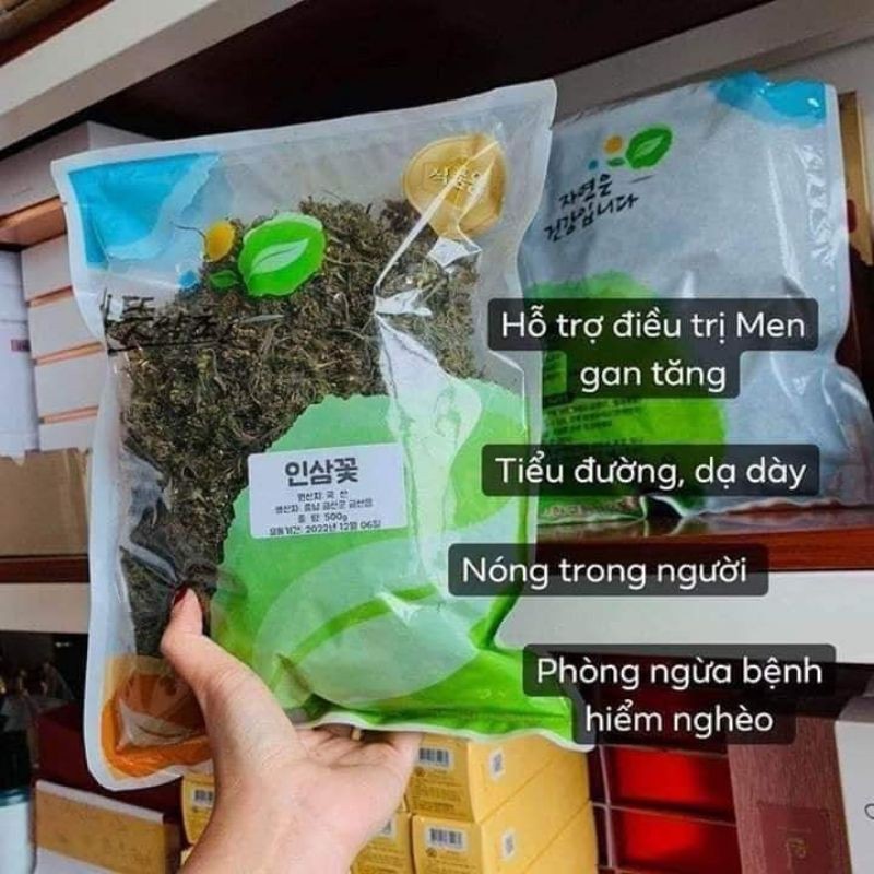 [ Hàng Chuẩn ] Trà Hoa Sâm Khô Hàn Quốc, Túi 500g, Chất Lượng Cao Cấp, Giúp Giải Nhiệt Cơ Thể, Ngủ Ngon, Tiêu Hóa Tốt