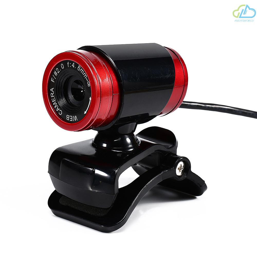 Webcam Usb 2.0 0.3 Triệu Pixels Có Thể Xoay 360 Độ Dành Cho Máy Tính / Laptop