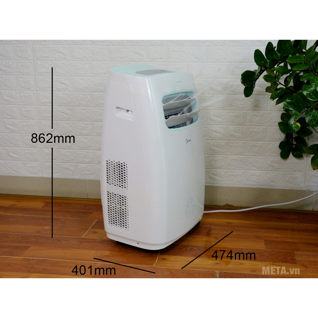 Điều hòa DI ĐỘNG Midea công suất 9.000btu  MPPF-10CRN1 - Khiển xa - Bảo hành 24 tháng