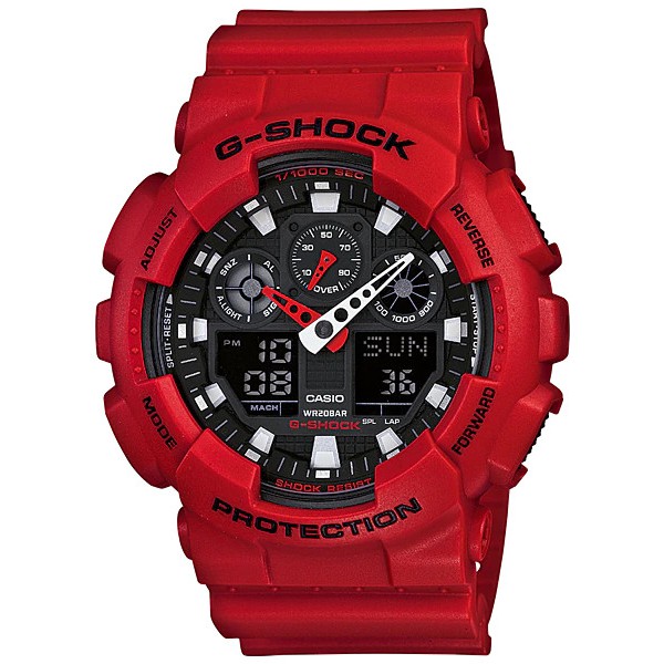 Đồng Hồ Casio Nam Dây Nhựa Chính Hãng G-SHOCK GA-100B-4ADR