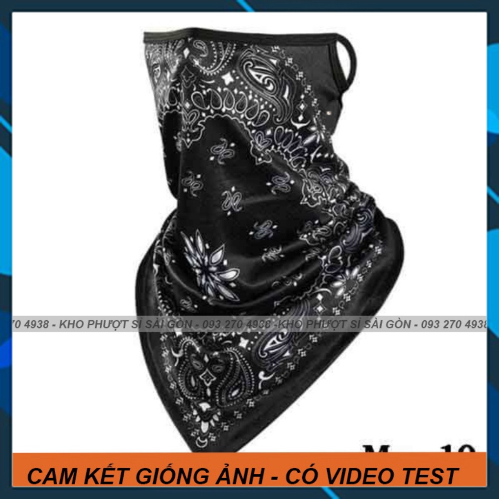 ĐƯỢC CHỌN MẪU - Khăn đa năng tam giác hở tai chống bụi dùng đội mũ bảo hiểm fullface - mũ 3/4 chống bụi cao cấp