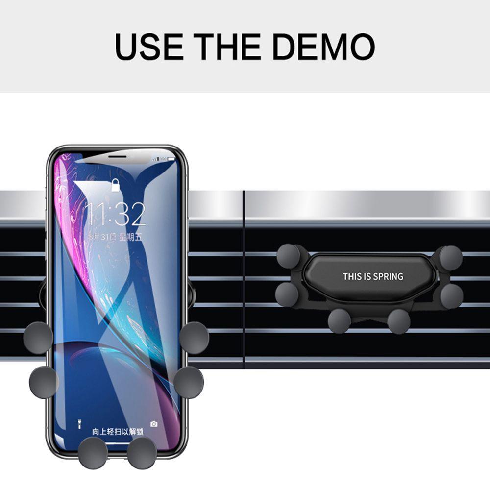 Giá Đỡ Điện Thoại Chống Sốc Nâng Cấp Gắn Lỗ Thông Gió Xe Hơi