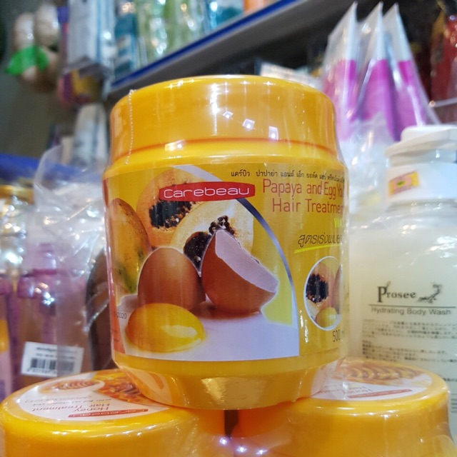 Kemur trứng đu đủ làm cho tóc gẫy rụng hư tổn trở lên mềm mượt gữi cho tóc có độ ẩm cao