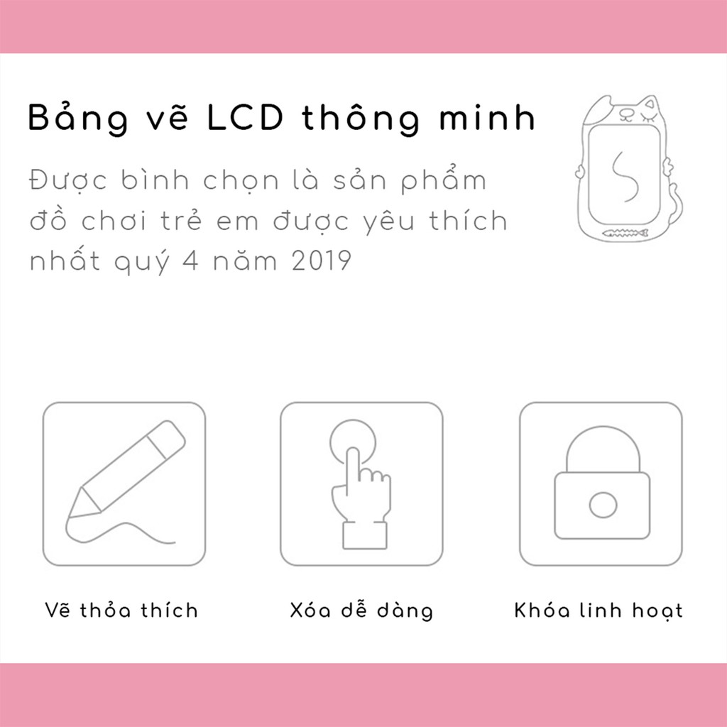 Bảng Vẽ Điện Tử Màn Hình Rộng Mặp Mặp, Bảng Tập Vẽ Thông Minh Cho Bé