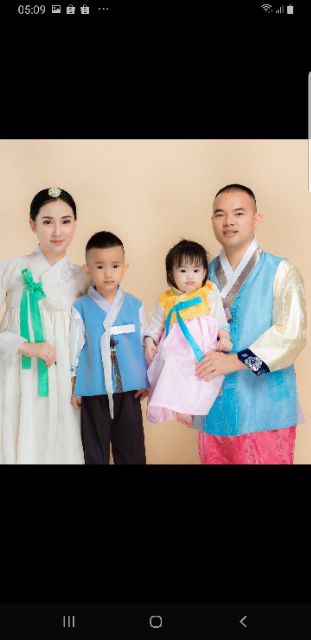 Thiết kế hanbok riêng cho bé trai từ 6 tháng đến  8t