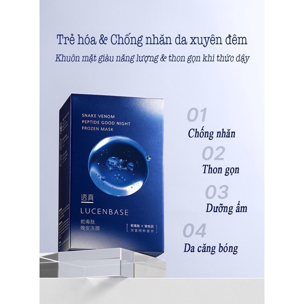 HỘP 20 thanh mặt nạ ngủ chống nhăn, thon gọn, căng bóng da
