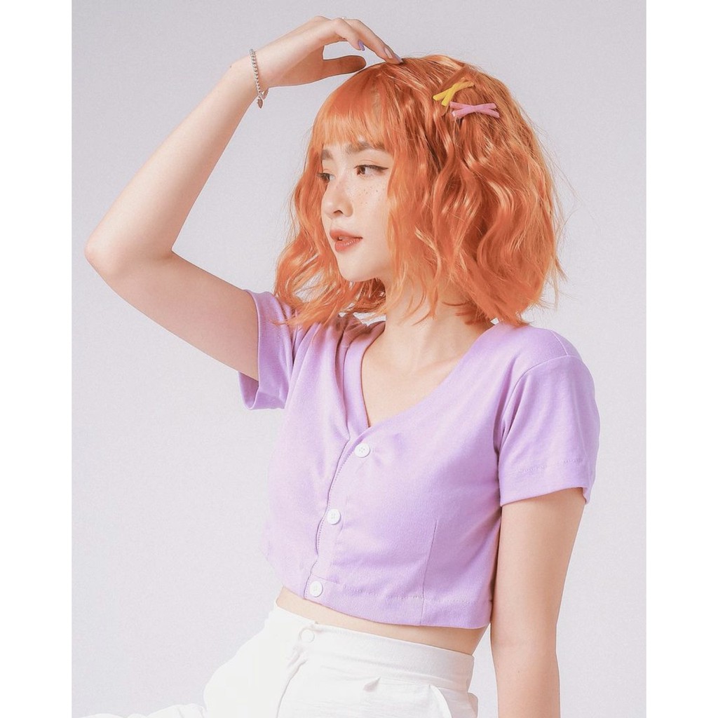 ÁO CROPTOP - BASIC CROPTOP - ÁO CỔ TIM - A0008