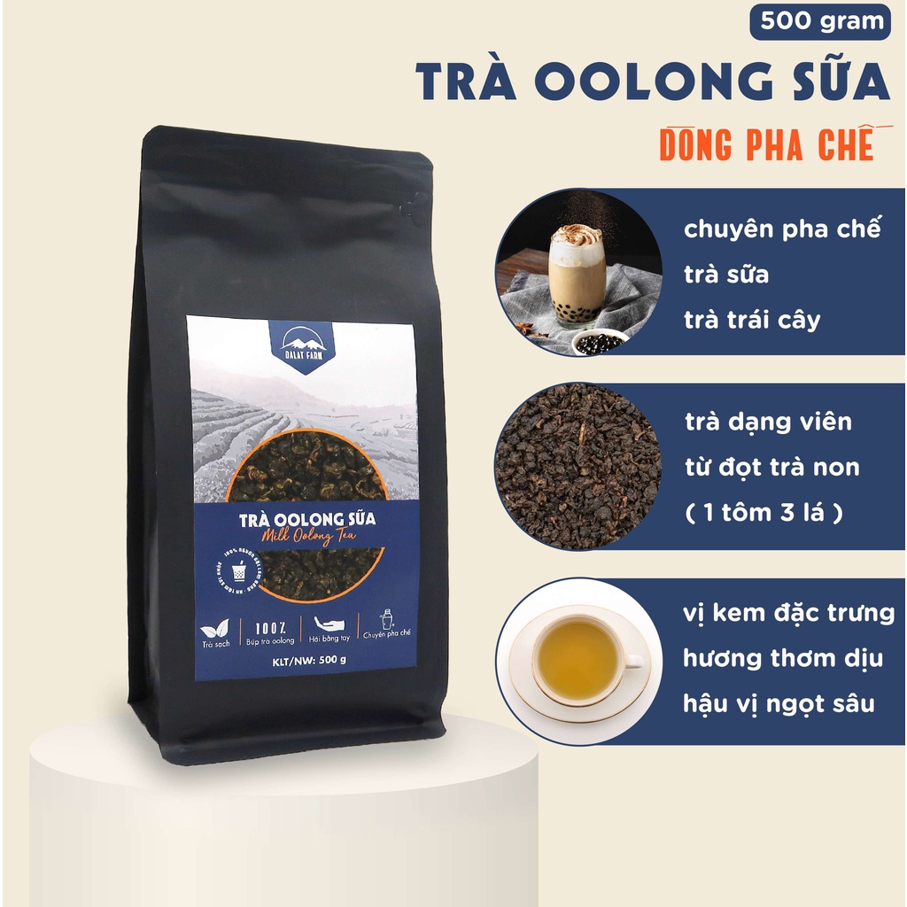 Trà Oolong Sữa DalatFarm - Túi 500g 