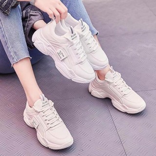Giày thể thao nữ S15 chất đẹp da PU đế cao 4cm