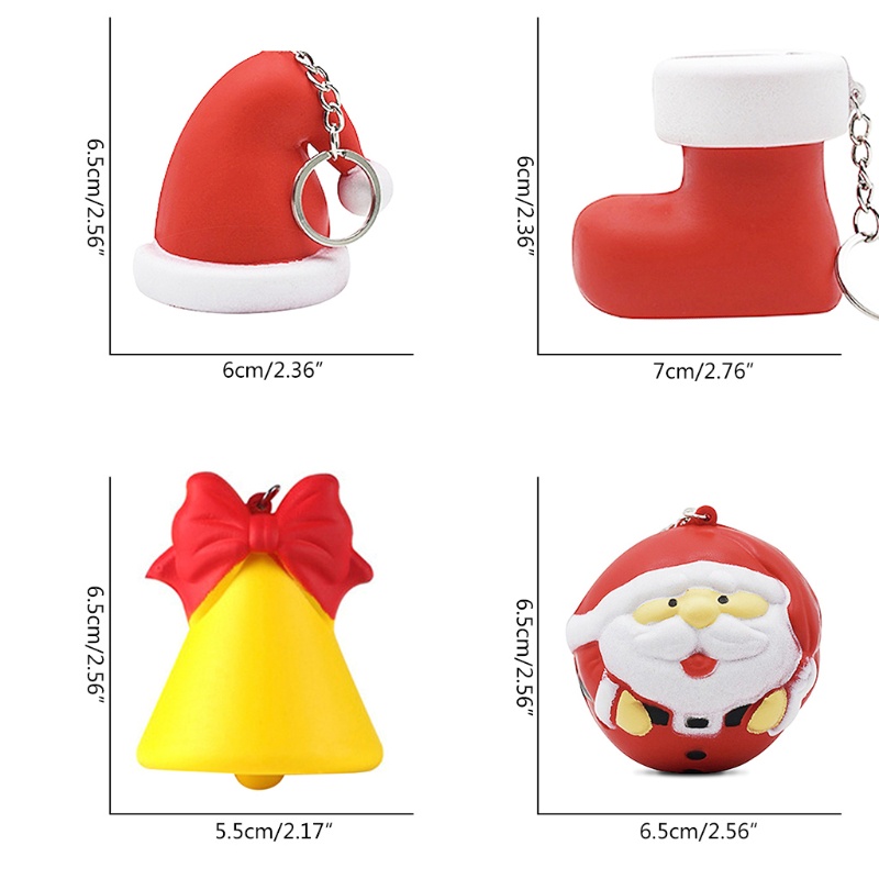 Mũ Giáng Sinh WMMB 7 Loại Chất Liệu PU Làm Quà Tặng / Hộp Quà / Chuông / Giày / Crutch / Cho Apple /