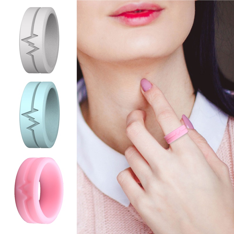 Nhẫn Silicone Phát Sáng Trong Bóng Tối Cho Nữ