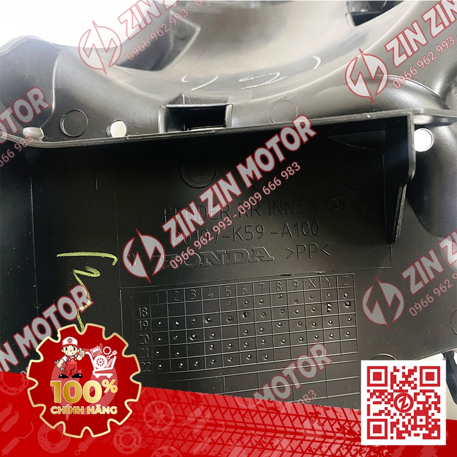 Dè Con Chắn Bùn Sau Vario 150 K59J, Vario 125 K60R, Click 150i 2018, Click 125i 2018 80106K59A10 Chính Hãng Honda