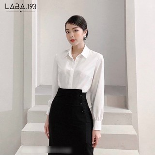 Áo sơ mi nữ trắng trơn basic chất mát, không nhăn, Áo nữ sơ mi công sở không họa tiết trắng trơn phong cách đơn giản đẹp