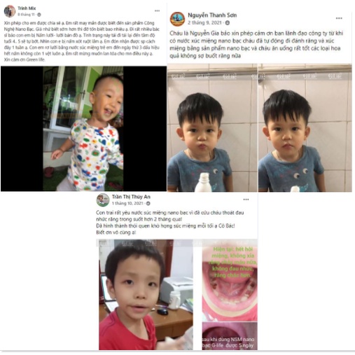 Nước Súc Miệng Nano Bạc Green Cool  Ngăn Ngừa Hôi Miệng và chảy máu chân răng