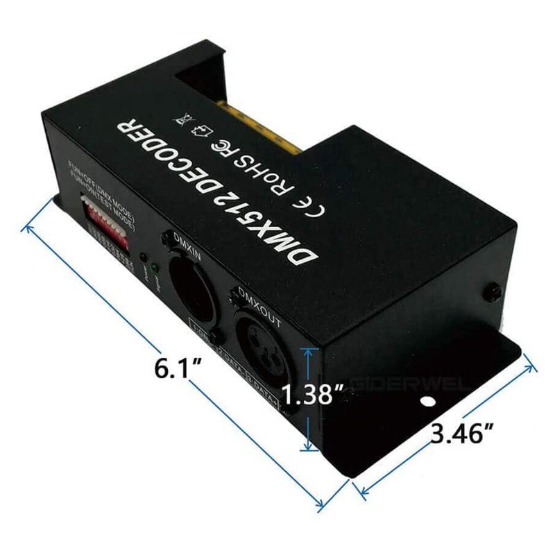 Bộ Giải Mã DMX 4 Kênh RGBW PWM DMX512 RGBW 12V-24V DC