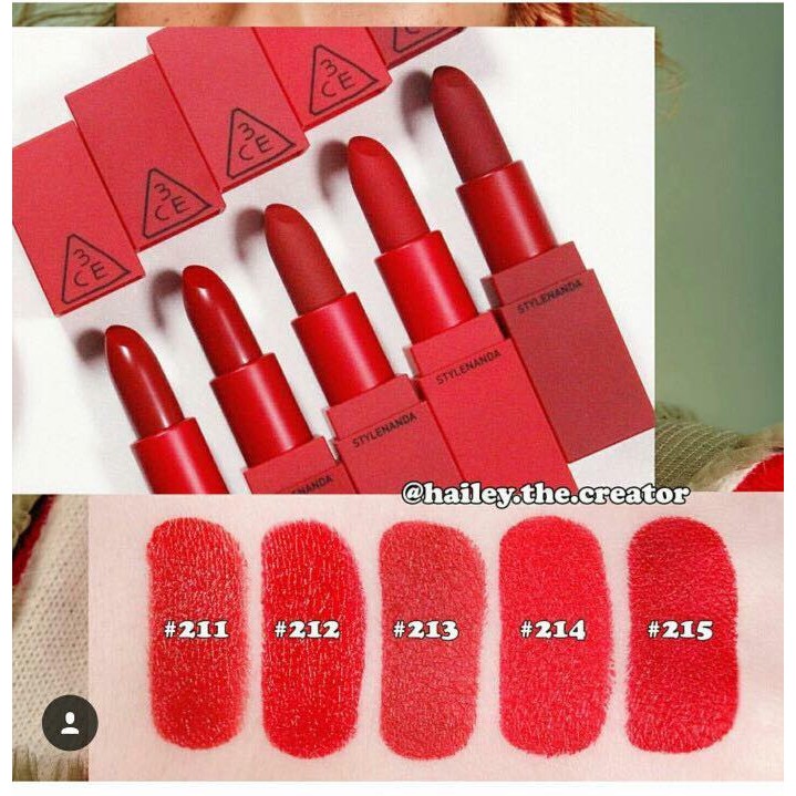 Son 3CE RED RECIPE MATTE LIP COLOR