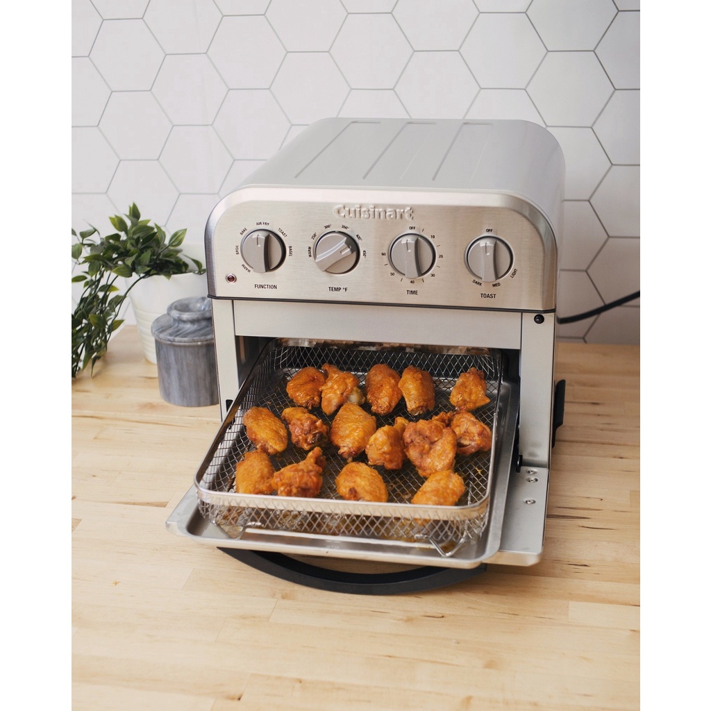 [BH 24 tháng] Lò chiên nướng không dầu Cuisinart Toa-28HK, 9 lít, 1500W | Cuisinart Compact Airfryer Toaster Oven