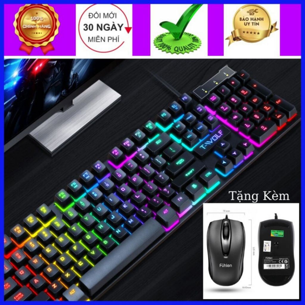 Bàn Phím Máy Tính Gaming SSR Siêu Chất LED 7 Màu, Độ Nhạy Cực Cao,Sản Phẩm Đạt  Tiêu Chuẩn ESPORTS [BH 6 THÁNG]