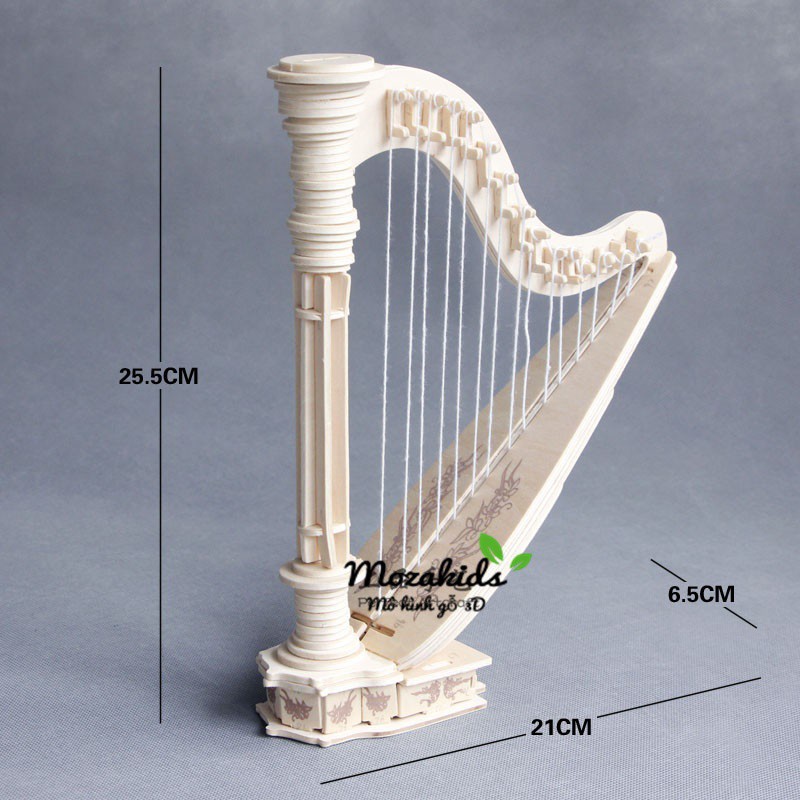 Đồ chơi lắp ráp gỗ 3D Mô hình Hạc Cầm