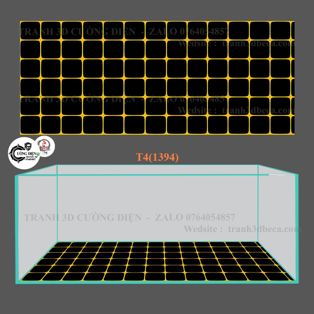 Tranh dán bể cá 3d nhiều kích thướt
