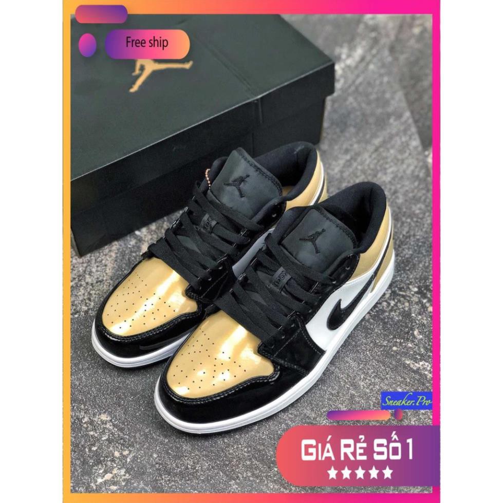 (FREESHIP+HỘP) Giày thể thao Air Jordan 1 Low Gold Toe siêu phong cách GIẢM GIÁ 20 % !!!