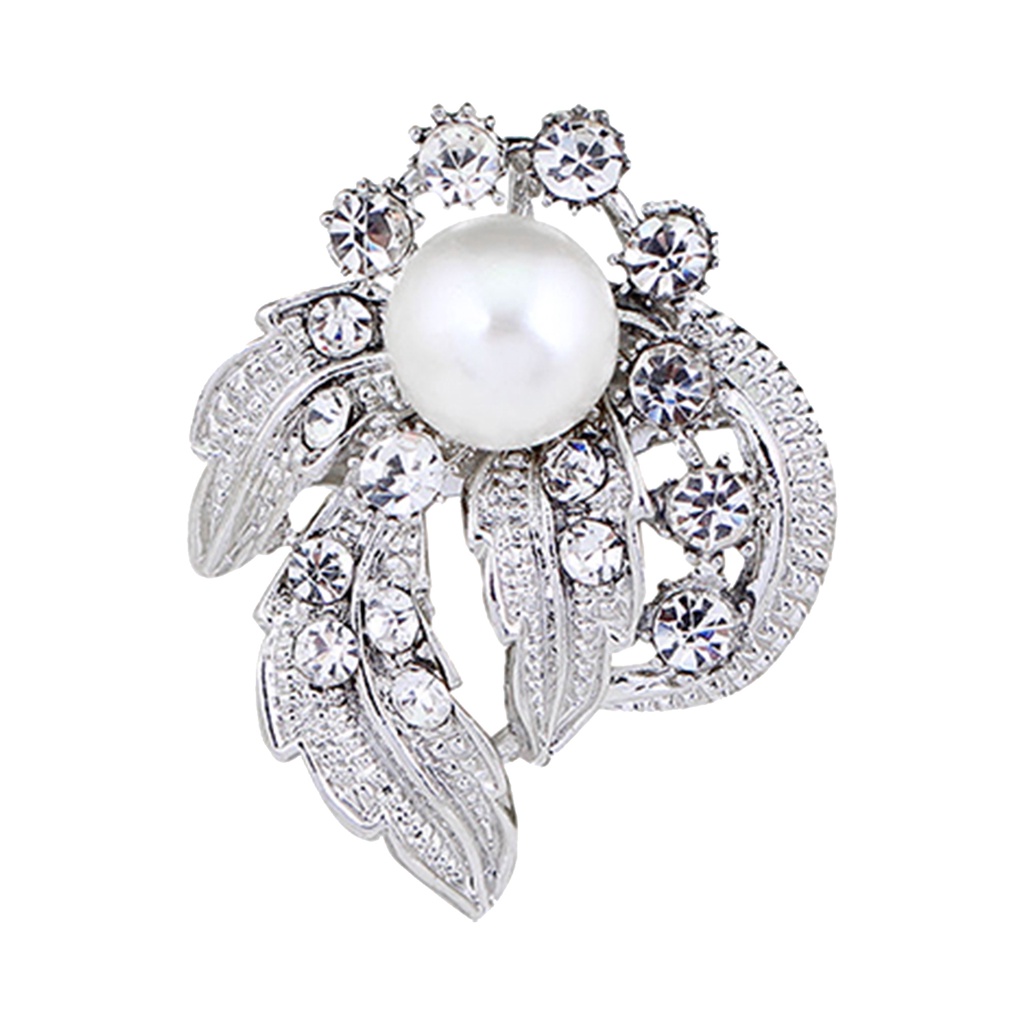 Ghim Cài Áo Hình Hoa Đính Đá Lấp Lánh Sang Trọng