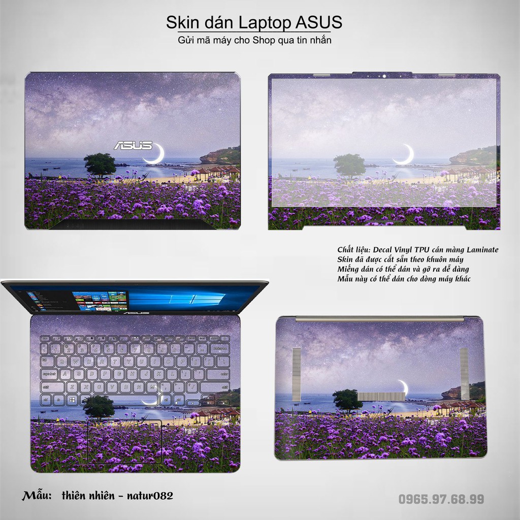 Skin dán Laptop Asus in hình thiên nhiên nhiều mẫu 4 (inbox mã máy cho Shop)