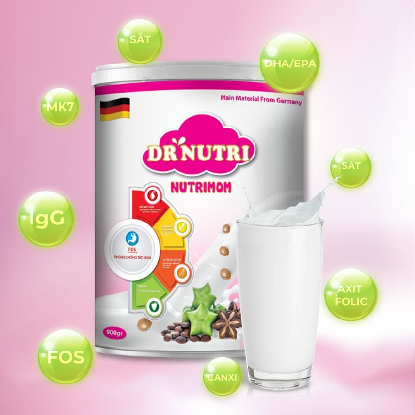 Sữa bột dành cho mẹ bầu Dr Nutri Mom 900g