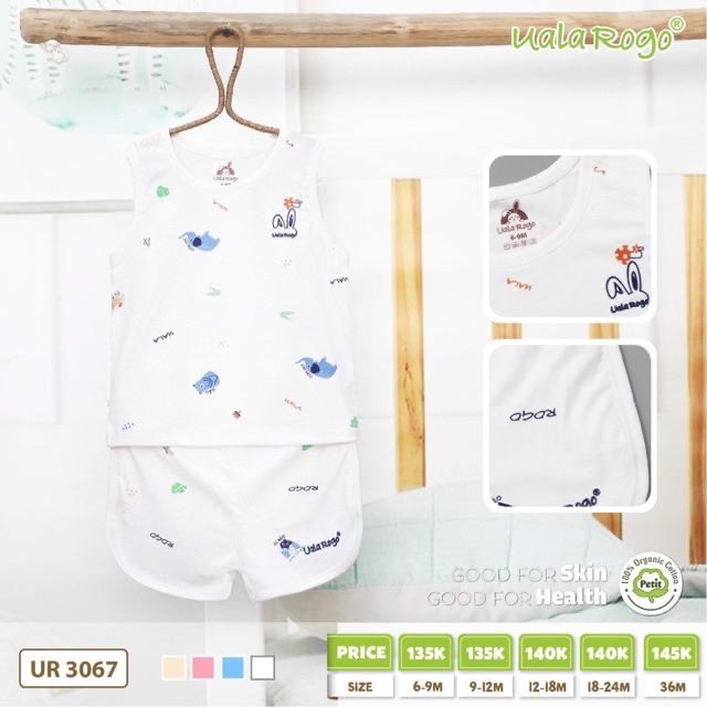 Bộ Quần Áo Ba Lỗ Petit Họa Tiết 5 Màu UALA ROGO - UR3077